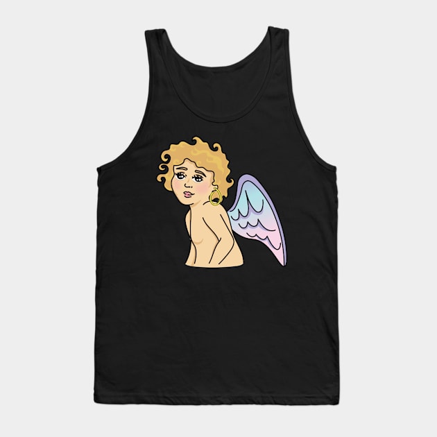 Angel with the Halo Earring Tank Top by artslee